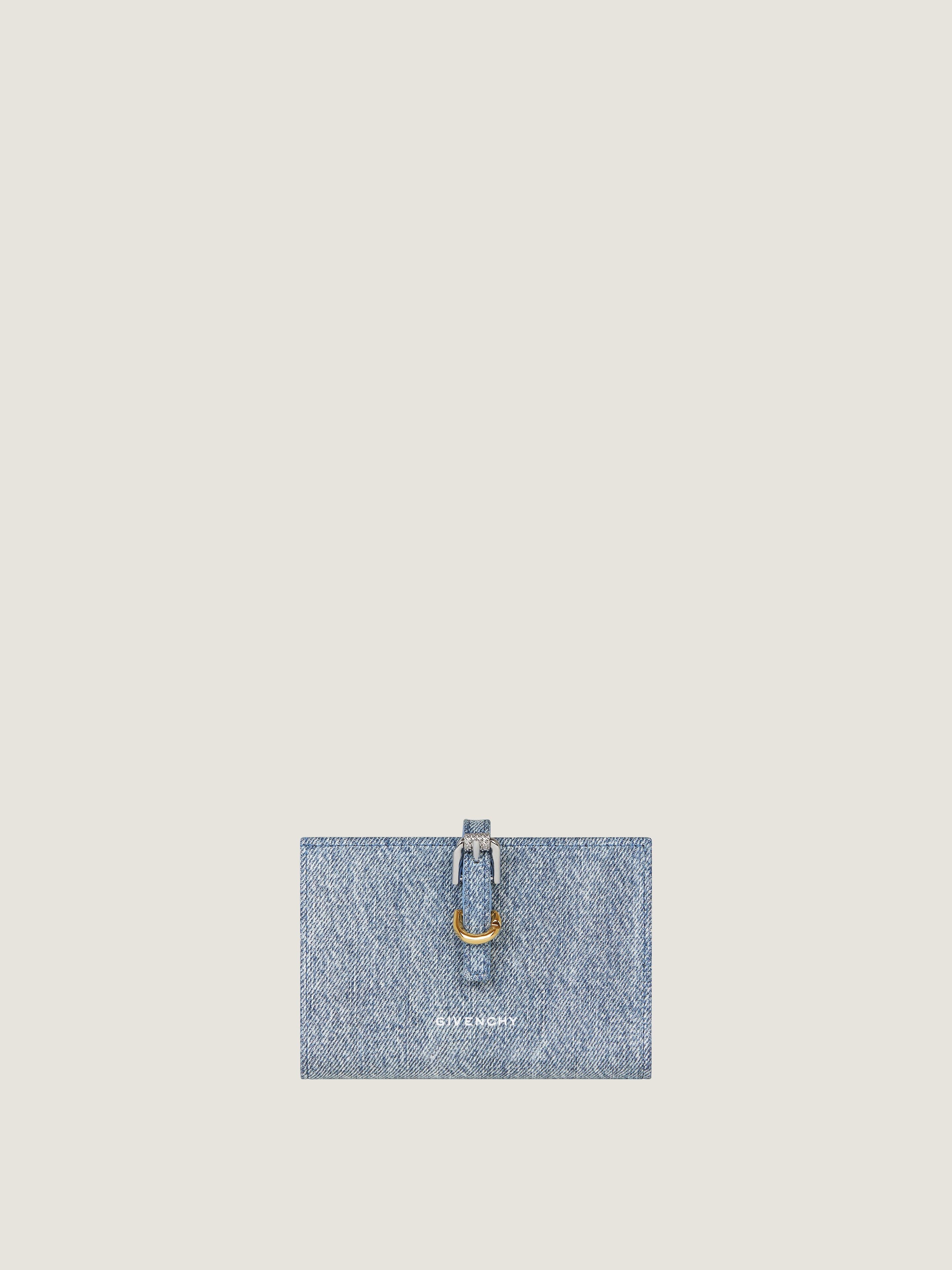 Voyou wallet in denim